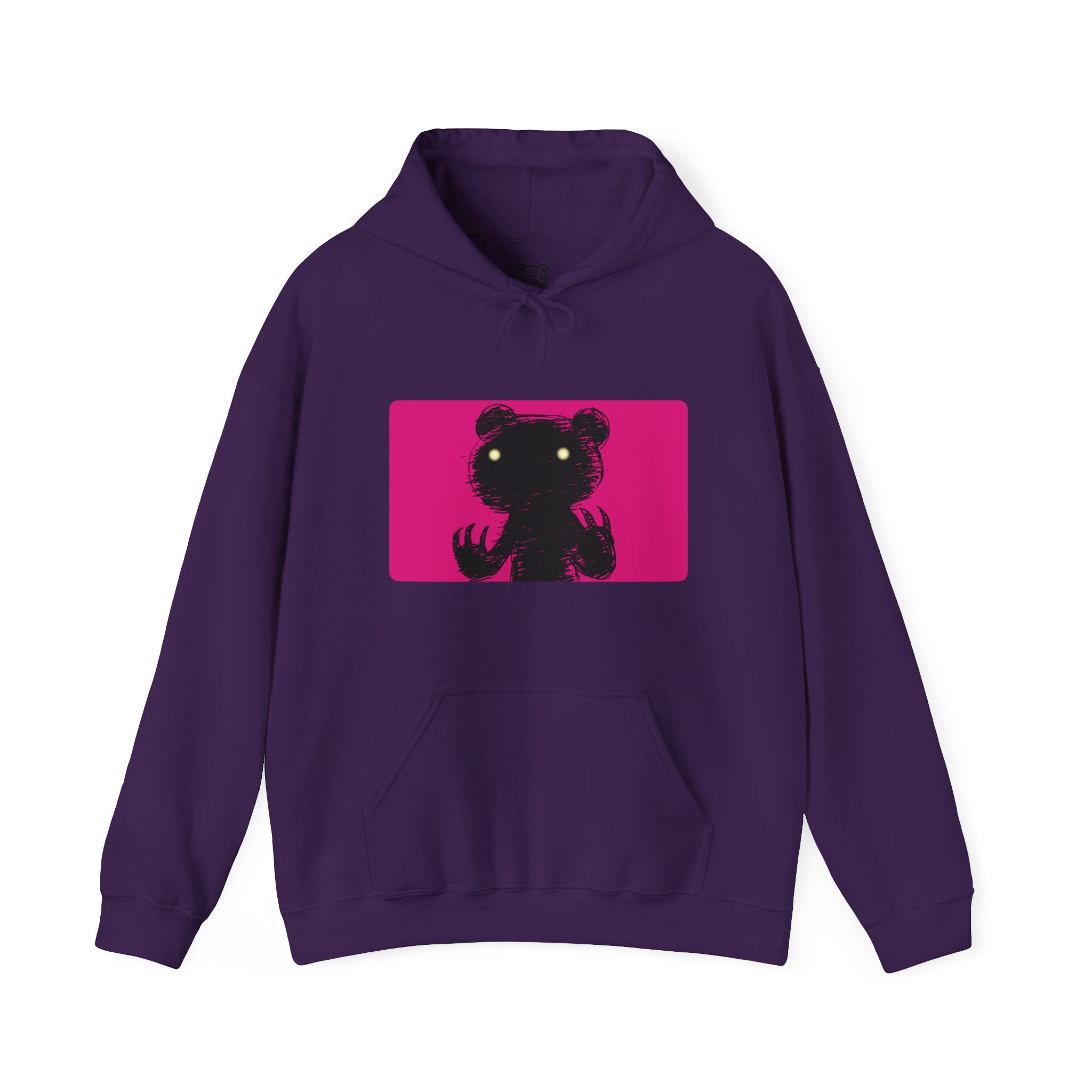 Pink Block Abstraction Gloomy Bear Hoodie